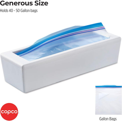 Copco Storage Bag Organizer, 11.6 L x 3.9 W x 2.8 H inches, white...