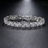 Hadskiss Wedding Tennis Bracelet for Brides Bridesmaid, White Gold Plated Marquise Cubic Zirconia Prom Jewelry, Silver Bracelet Wedding Party Jewe...