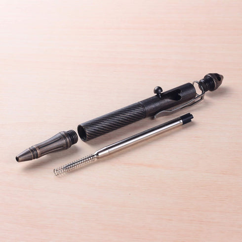 SMOOTHERPRO Solid Brass Bolt Action Pen with Tungsten Part Heavy Duty for Gift Business Office EDC Pocket Color Natural (BTA971)...
