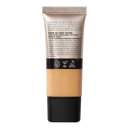 e.l.f. Soft Glam Foundation, Medium Coverage, Long-Lasting & Buildable Foundation For A Smooth, Satin Finish, Vegan & Cruelty-Free, 30 Medium Warm...