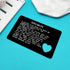 Xiahuyu Valentines Day Gifts for Men Engraved Wallet Insert Card for Boyfriend Fiance Husband Christmas Birthday Gifts Wedding Anniversary Present...