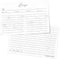 Recipe Cards 4x6 Set of 50 Floral 4x6 Recipe Cards - Thick Pure White Cardstock Recipe Organizer - Easy to Write On Recipe Cards For Bridal Shower...