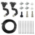 Misting Irrigation Kit Plant Watering System Fittings with 1/4 inch 1/2 inch Blank Distribution Tubing Hose Adjustable Nozzle Emitters Sprinkler B...