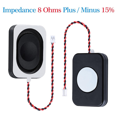 2 Pieces/1 Pair 35 mm * 25 mm * 6.8 mm Side Sound 8 Ohm 2 Watt / 3 Watt Rectangle Cavity Speaker, JST-PH 2.0 mm 2-Pin Interface Wire, for Computer...