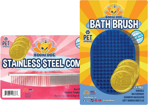 Bodhi Dog Shampoo Brush | Pet Shower & Bath Supplies for Cats & Dogs | Dog Grooming Bath Brush For Long & Short Hair Dog Scrubber | Professional Q...