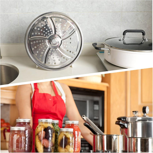 2Pack Canner Rack for Pressure Canner, 11-Inch Stainless Steel Pressure Cooker Rack, Compatible with Presto, All-American and More...