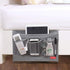 Bedside Storage Organizer, Bedside Caddy, Table Cabinet Storage Organizer, TV Remote Control, Phones, Magazines, Tablets, Accessories, Grey...