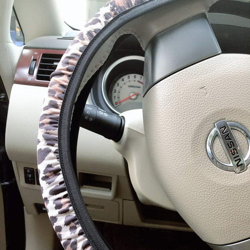 Car Steering Wheel Cover Neoprene Automotive Steering Wheel Cover Anti Slip and Sweat Absorption Auto Car Wrap Cover Sunflower Cactus Leopard Patt...