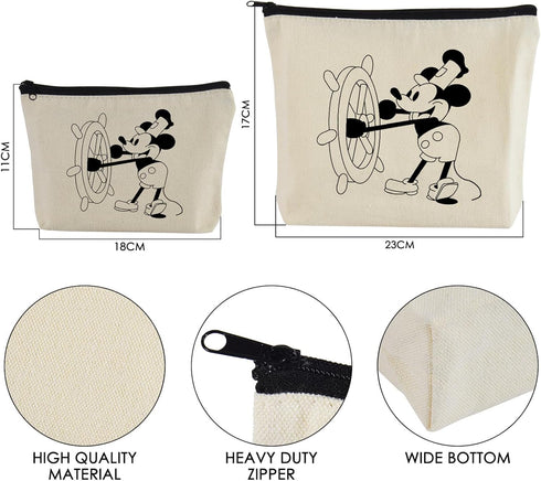 Makeup Bags for Women 2 Pcs, Travel Cosmetic Bag Makeup Pouch, Gift for Women...