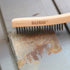 Wire Brush,Stainless Steel Wire Scratch Brush for Cleaning Rust with 14" Long Curved Beechwood Handle,Large...
