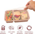 Bentgo 20-Piece Lightweight, Durable, Reusable BPA-Free 2-Compartment Containers - Microwave, Freezer, Dishwasher Safe - Rose Gold...