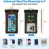 F-color Waterproof Phone Pouch - Floating with Sponge Air Cushion - IPX8 Waterproof Phone Case for iPhone 15 Pro Samsung S23 Up to 7", 12.7oz Buoy...