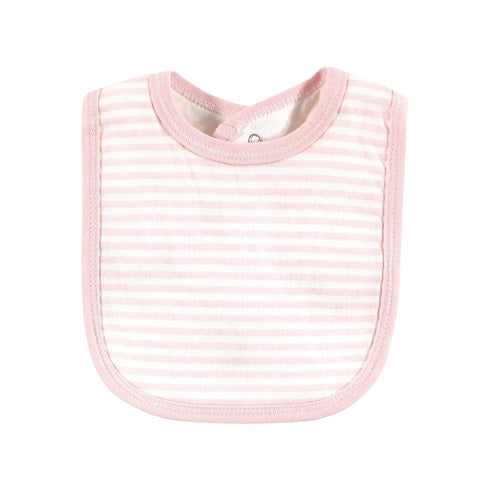 Touched by Nature Unisex Baby Organic Cotton Bibs, Bubblegum Floral, One Size...