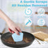 Pan Scraper Dish Scraper Tool - Pot Scraper Plastic for Cast Iron Skillet Cookware Cleaning, 6 Pcs Non Scratch Plastic Food Scraper Tool Kitchen, ...