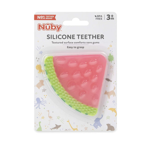 Nuby 100% Silicone Fruit Teether: 3M+, Designs Vary, Multi...