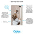 Qdos Safety Finger Slam Pinch Guard | Gray | Guaranteed NOT to compress or fall off like other products - Protect Fingers from Slamming Doors - Bi...