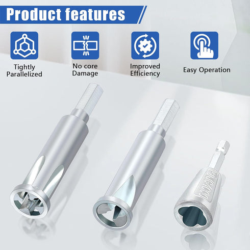 Electrical Wire Twister Bit for Drill Wire Twisting Tool 3 Way/5 Way Wire Stripping Tool and 6mm Hex Shank Cable Twister Tool Wire Stripper and Tw...