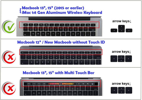 XSKN Adobe After Effects Shortcuts Keyboard Skin Hot Keys AE Keyboard Cover for MacBook Air 13 & MacBook Pro 13 15 17, Retina (US/European ISO Key...