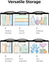 BAGSMART TSA Approved Toiletry Bag, Clear Travel Toiletry Bag, Makeup Cosmetic Pouch Bag for Women Men Carry on Airport Airline Quart Size Complia...