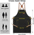 Chef Apron for Men Women with Gift Box Pack, Cross Back Apron with Pockets for Kitchen Cooking Baking Artist Painting, Cotton Canvas Work Aprons f...