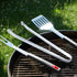 BBQ Sausage Turning Tongs for Cooking - 2 Pack Stainless Steel BBQ Kitchen Tongs - Long Handle Kitchen Tongs for Turning Bacon Steak Meat Vegetabl...