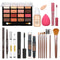 All in One Makeup Kit For Women Girls Teens Makeup set 16 Colors Eyeshadow Palette Foundation Eyeliner Contouring Stick Lip Gloss Eyebrow Mascara ...