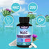 NAC Supplement, N-Acetyl Cysteine Capsules 800mg, N-Acetyl Supplement with Milk Thistle 200mg, Antioxidant Support, Vegan, GMOs-Free, NAC 90 Count...
