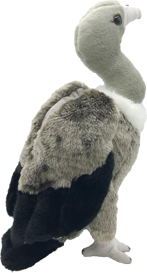 Cute Life Like Vulture Stuffed Animal Plush Toy Simulation Cinereous Vulture Doll Children Birthday Gift 14in...
