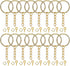 Key Chains 100Pcs Key Chain Rings Kit with Open Jump Ring & Screw Eye Pins,Keychain Accessories for Jewelry Crafts Keychains Making Supplies...
