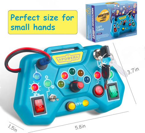 Montessori Busy Board Toys for Toddlers 1-3 - Baby Game Autism Sensory Toys - Kids Educational Learning Activities Toys - Gifts for 12 18 Months 1...