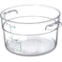 Carlisle FoodService Products Storplus Round Food Storage Container with Stackable Design for Catering, Buffets, Restaurants, Polycarbonate (Pc), ...