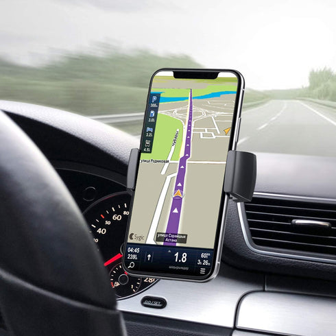 Car Phone Holder, Phone Car Mount with Stick On Base Cell Phone Car Mount Sticky Adhesive Mount Holder for 4 inches to 6.5 inches Smartphones......