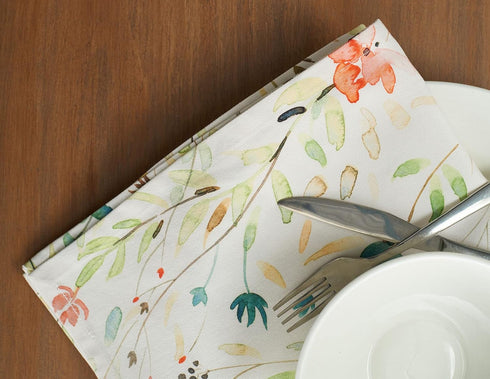 Maison d' Hermine Cloth Napkins Set of 4 100% Cotton Everyday Reusable Square Napkins Cloth Washable, Dinner, Party, Wedding, Restaurant, Spring/S...