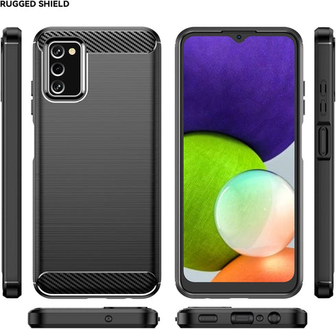 for Samsung A03S case, Galaxy A03S case with HD Screen Protector, Fashion Shock-Absorption Flexible TPU Bumper Soft Rubber Protective Case Cove fo...
