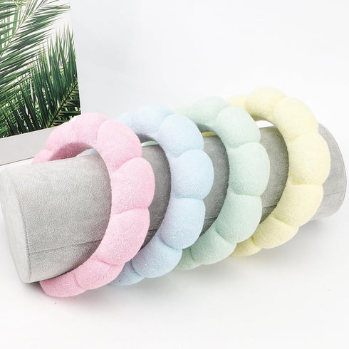 Canitor 4 PCS Spa Headband for Washing Face Facial Skincare Headbands Terry Cloth Sponge Makeup Headband Puffy Face Wash Headband Teen Girl Gifts ...