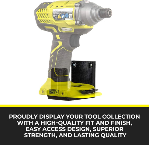 Spartan Mounts Tool Mount for Ryobi Power Tools, Right Mount Wall Display Hook, Power Tool Storage, Convenient Easy Access Garage Organizer, Durab...