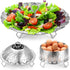 Steamer Basket, Premium Stainless Steel Vegetable Steamer Basket for Veggies & Seafood Cooking, Expandable Food Steaming Basket Fits for Various S...