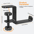 Headphone Hanger Holder Stand -Under Desk Headphone Hanger? Headset Hook Holder with Foldable?Space-Saving Aluminum Stand with Universal Fit for G...