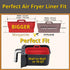 Collapsible 2-Pack Air Fryer Silicone Liners for 10QT NINJA Foodi Dual, Rectangular Air Fryer Silicone Pot, Reusable Silicone Air Fryer Basket for...