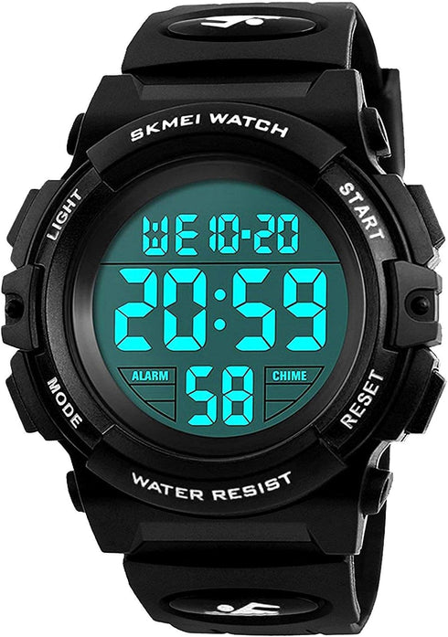 Kids Digital Sports Watch for Boys Girls, Boy Waterproof Casual Electronic Analog Quartz 7 Colorful Led Watches with Alarm Stopwatch Silicone Band...