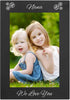 CustomGiftsNow Nana - We Love You Engraved Anodized Aluminum Hanging/Tabletop Group Family Photo Picture Frame...
