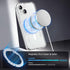 CACOE Magnetic Case for iPhone 13 & iPhone 14 6.1 inch-Compatible with MagSafe & Magnetic Car Phone Mount,Not Yellowing Anti-Scratch (Clear)...