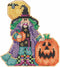 Muriel The Witch Halloween Beaded Cross Stitch Kit Mill Hill 2015 Hocus Pocus Trilogy MH195203...