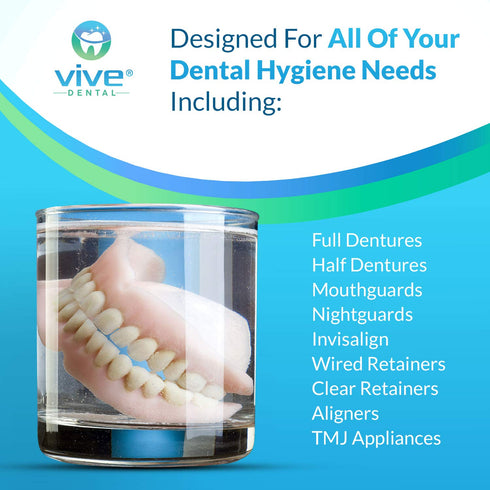 Night Guard Cleaner Tablets - Retainer & Denture Tabs for NightGuard, Mouthguard - Removeable Partial or Full False Teeth - Overnight, Antibacteri...