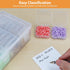 Bead Organizers Box, Plastic Storage Cases Mini Clear Bead Storage Containers Transparent Boxes with Hinged Lid and Rectangle Clear Craft Case...