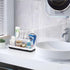 Marble Bathroom Countertop Organizer - Detachable 7 Slots Kids Electric Toothbrush and Toothpaste Holde Drainage for Bathroom Accessories Organiza...