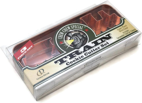 Train Cookie Cutter 3 Piece Copper Plated Set...