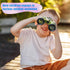 10 Pcs Kids Jungle Binoculars Small Novelty Shock Proof Compact Safari Binoculars Toys with Compass and Neck String for Explorers Gifts Outdoor Ca...