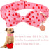 Valentine’s Day Dog Collar with Bow Tie, Valentine Bowtie Collar Puppy Girl Dog or Cat, Valentine’s Day & Wedding Gift Pet Collar, Cotton Pink Col...