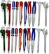 Maydahui 20PCS Hardware Hand Tool Pens Novelty Shape Black ink Ballpoint Pen Pipe Wrench Pincer Pliers Art Knife Spanner Hammer Screwdriver for Sc...